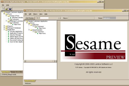 Sesame Database Manager - Feature Detail